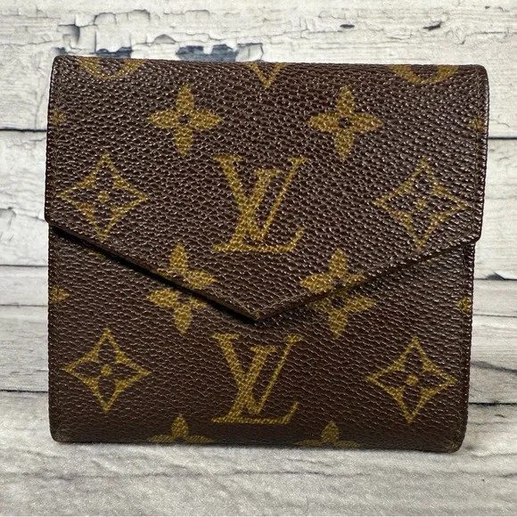 Louis Vuitton Portefeiulle Elise Trifold Wallet Monogram Canvas Leather - Picture 2 of 14